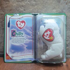 McDonalds TY Legends Chilly The Polar Bear Teenie Beanie Toy 1999